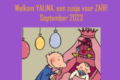 Sep 2023 - YALINA, zusje van Zaïr op bezoek!